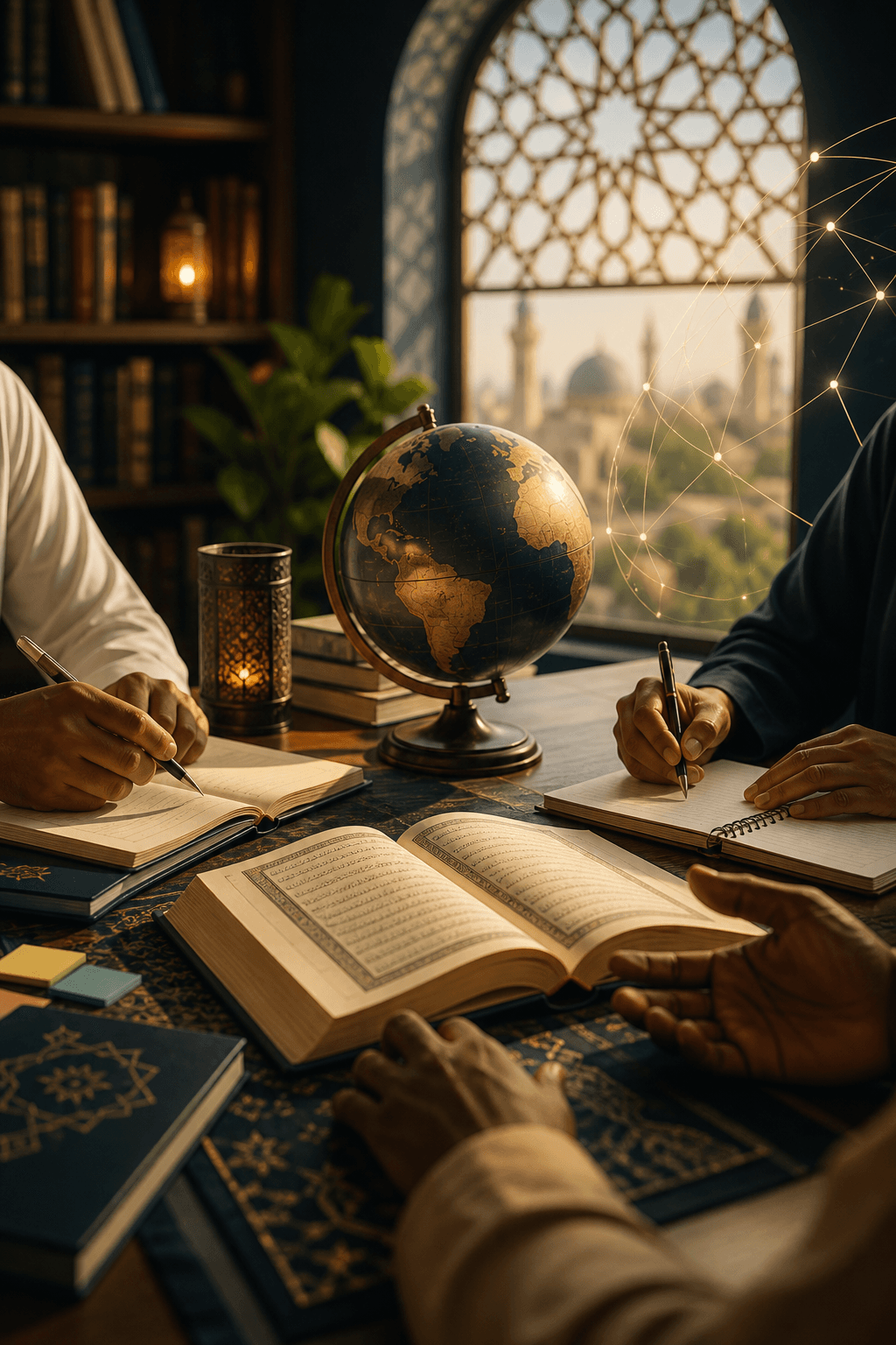 Islamic scholarship and global collaboration visual